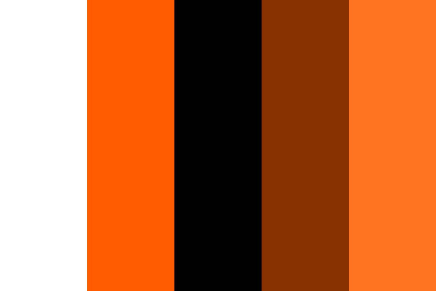 Electric Orange Colour Scheme color palette