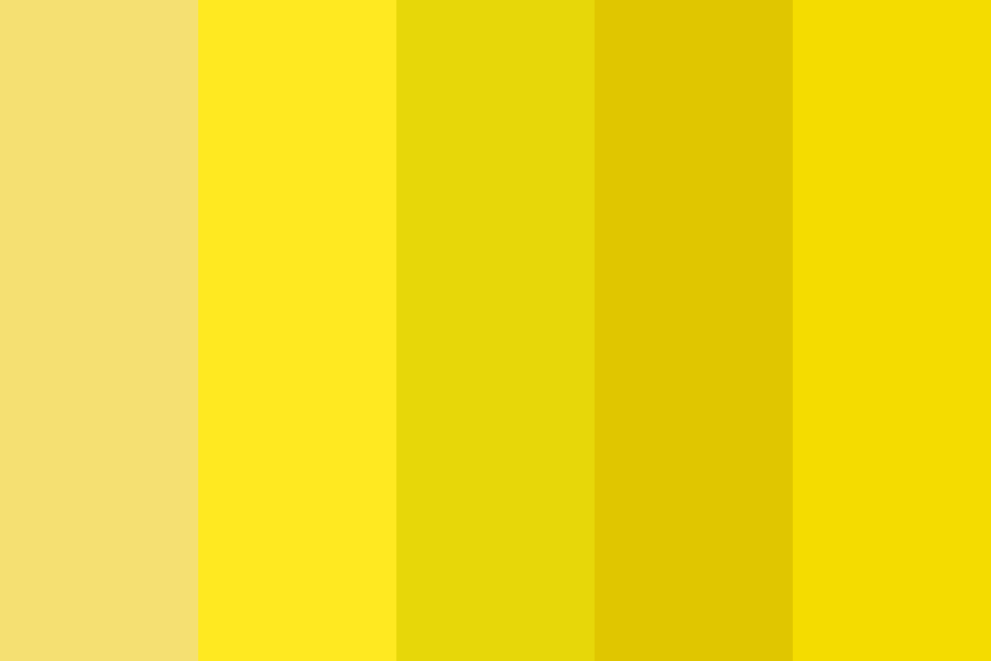 Spring Yellow Color Palette