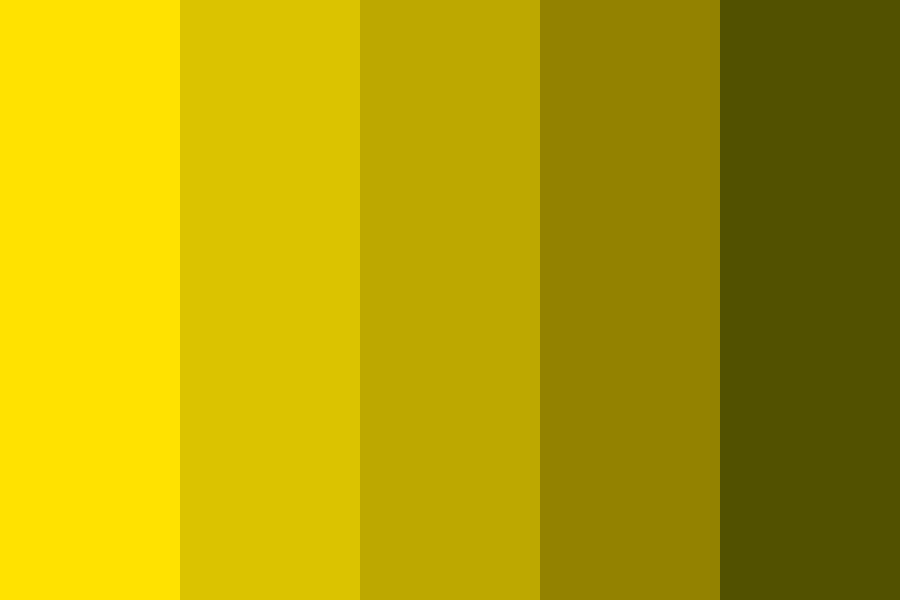 Light Yellow Dark Yellow Color Palette