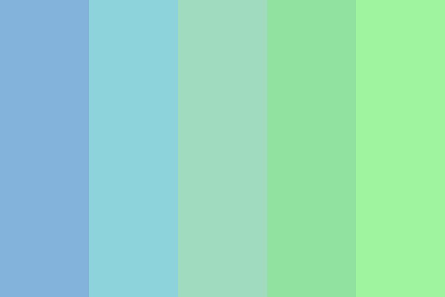 Pale Cobalt Green Color Palette