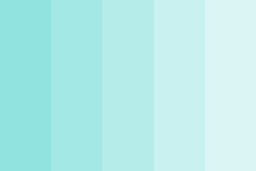 Shades Of Medium Turquoise Color Palette