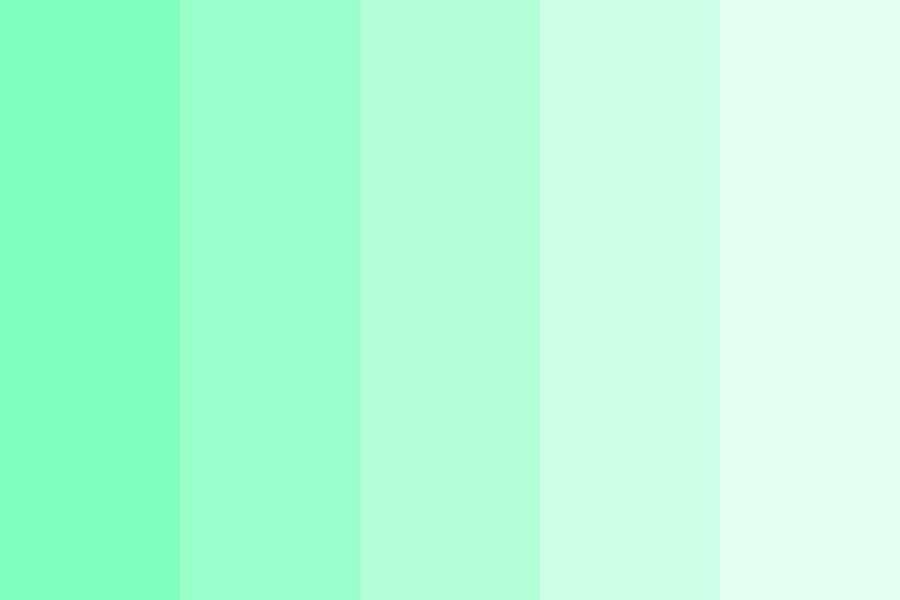 shades of spring green Color Palette