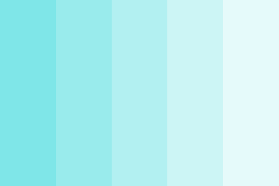 shades of dark turquoise color palette