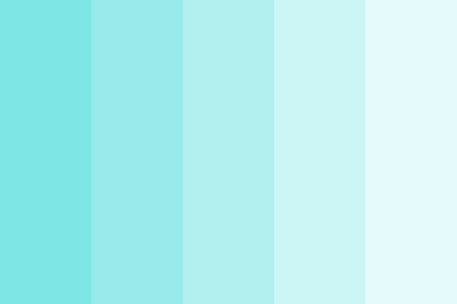 shades of cyan 3 color palette