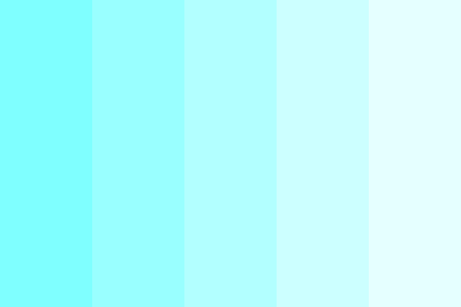 shades of cyan Color Palette