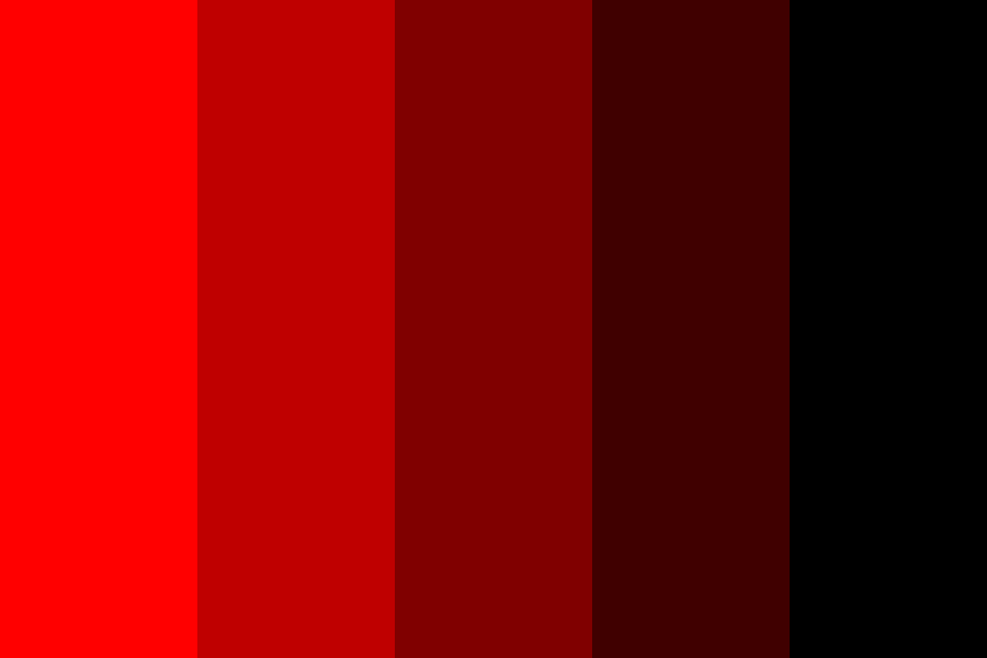 Dark Red to Red Color Palette