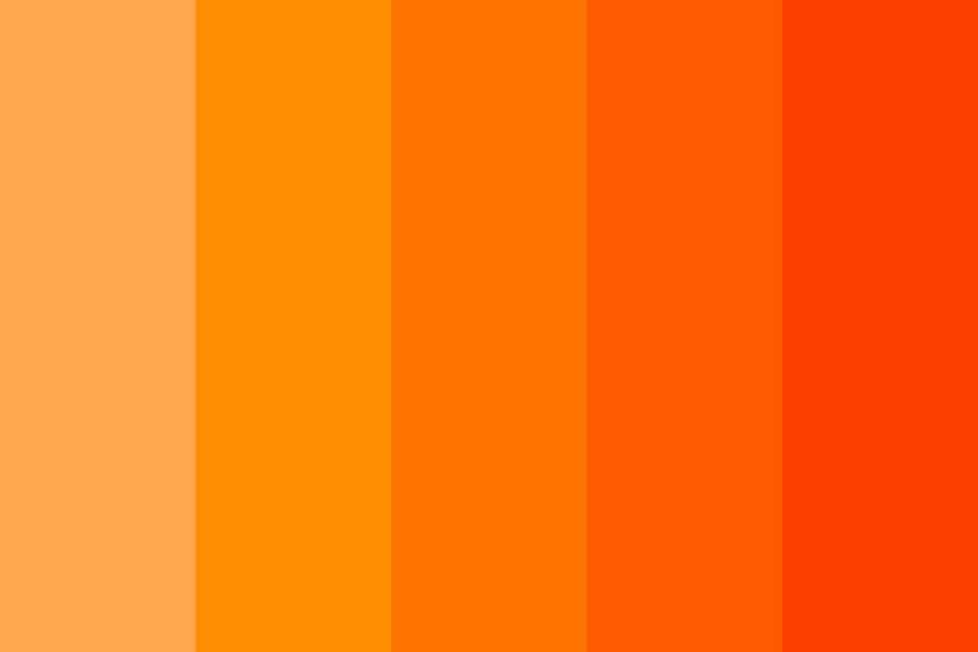 Orange sorbet Color Palette