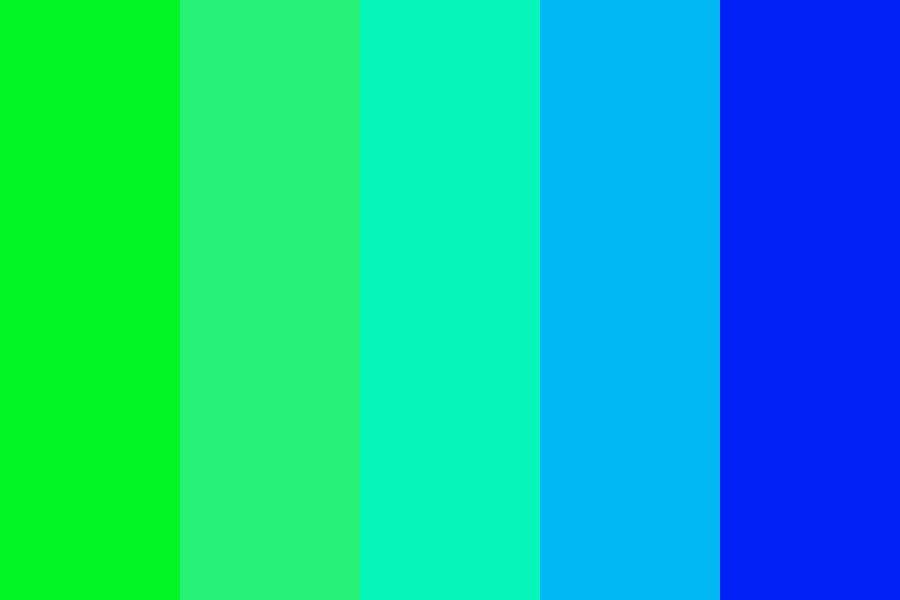 green blue color palette