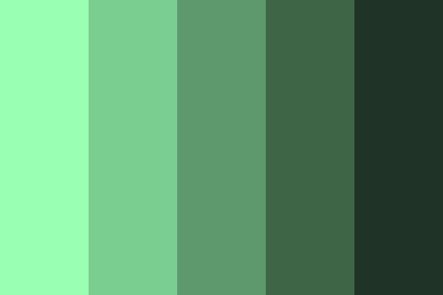 Shades of Mint Green Color Palette