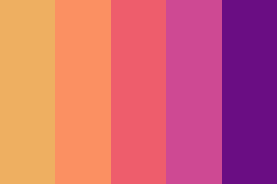 City Sunset color palette