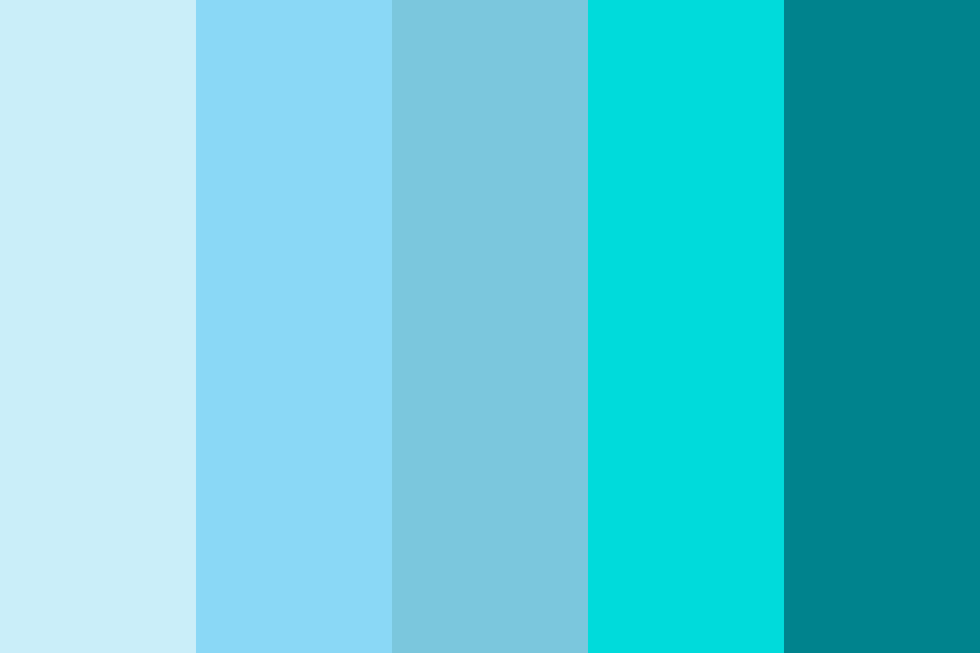 Summer Blue color palette
