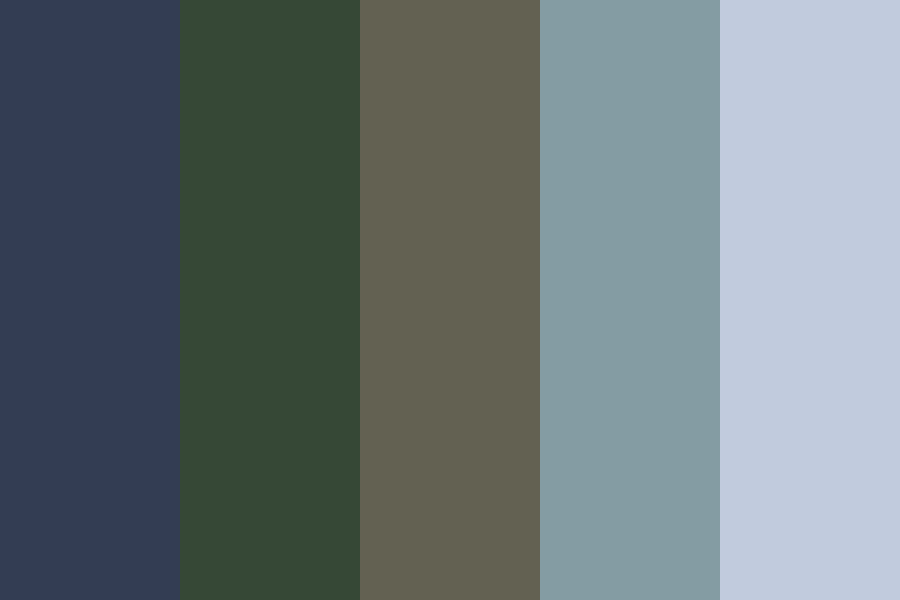 northwest fog Color Palette