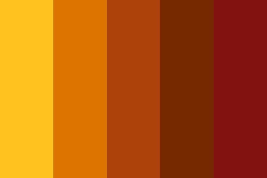 Colors of November color palette