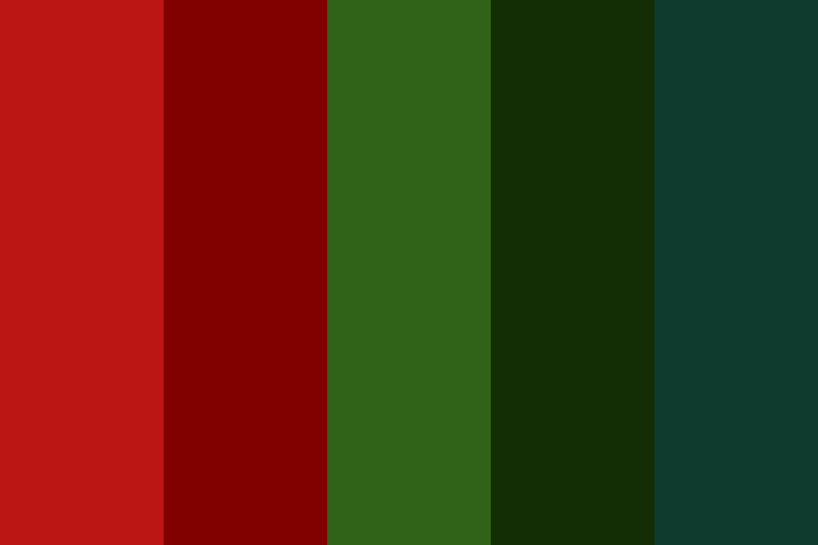 Colors of December color palette