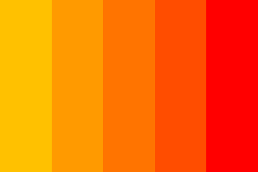 Red-Orange color palette