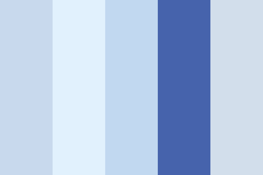 white blue color palette