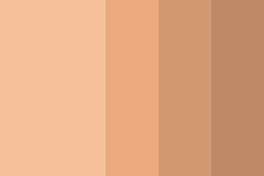 Lightly tanned skin tones Color Palette