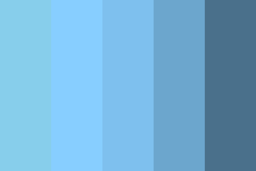 Sky-line Blues color palette