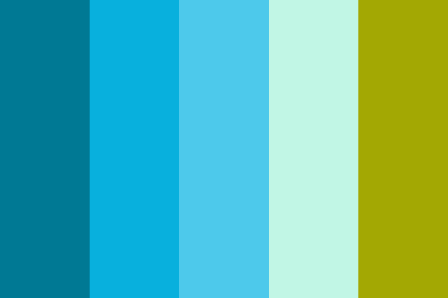 Pool Water Color Palette