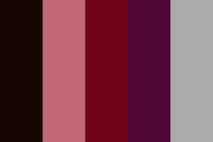 Tenacious Red color palette