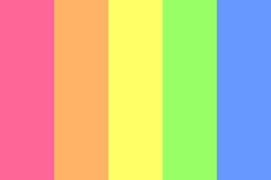  Light  Bright  Rainbow Color  Palette