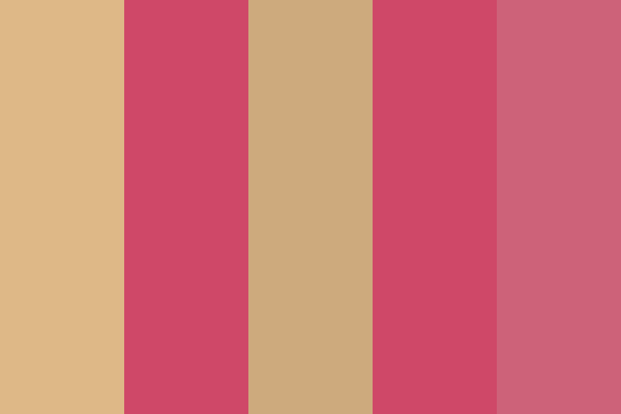 pink beige bedroom 2 color palette