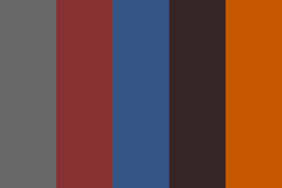 Last orange color palette