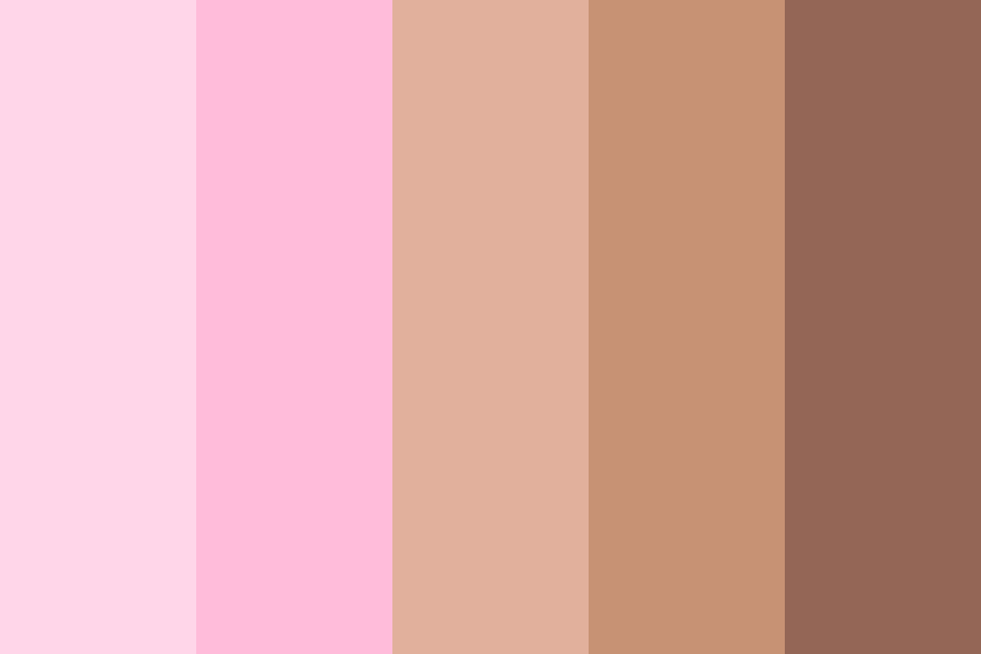 Soft Pink and Brown Color Palette
