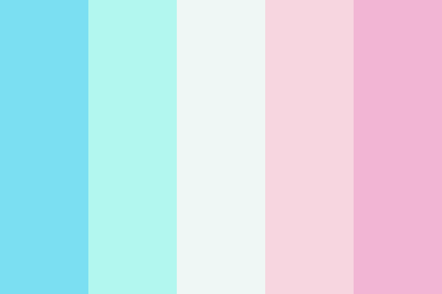 Bubble gum sky color palette