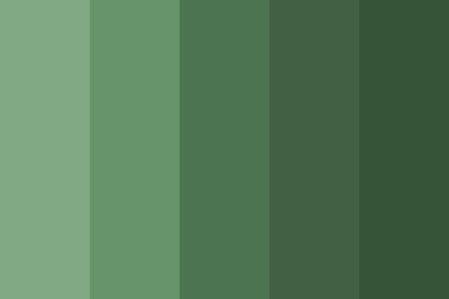 En lo que respecta a las personas promedio fluido Dark Green Moss Color Palette