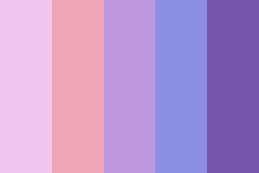 Pastel Pink To Purple Color Palette