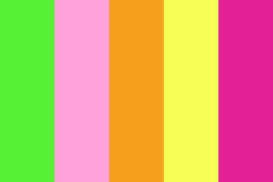 rainbow sherbet color palette