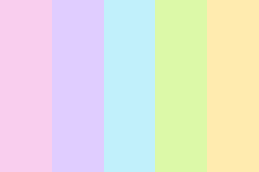 Pastel easter colours