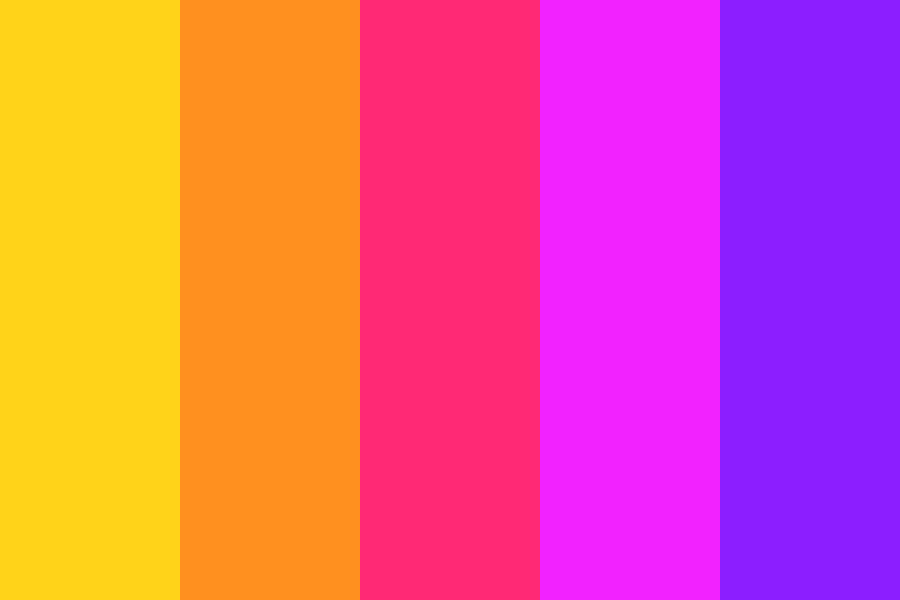 Synthwave Sunset color palette