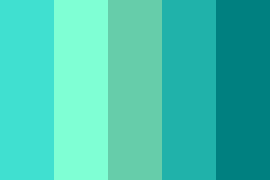 Mint-Teal Color Palette