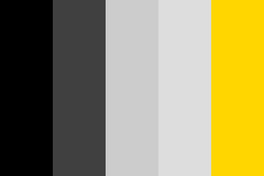 blacky and yellowy color palette