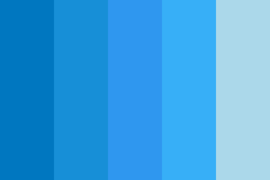 Ocean Blue Accents color palette