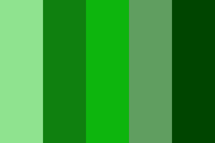 Creepers Minecraft Color Palette
