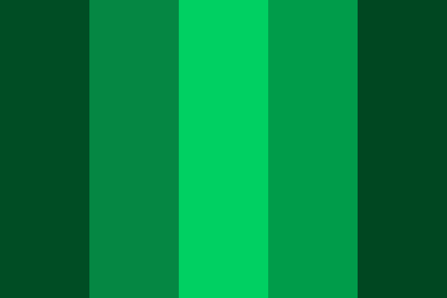 Emerald green Color Palette