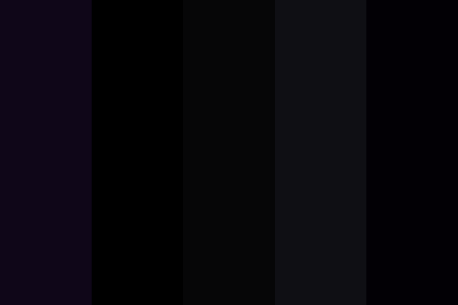Blank Black color palette