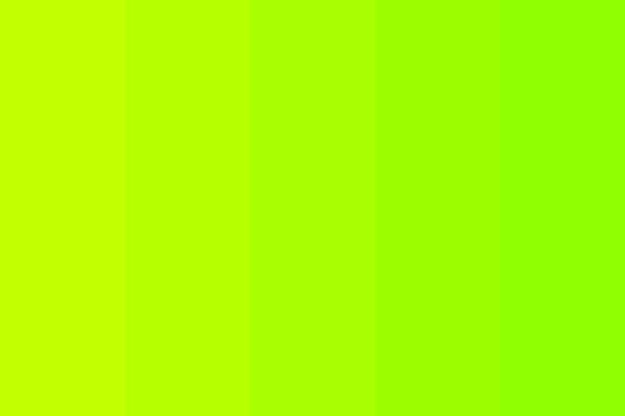 yellow green to light green color palette