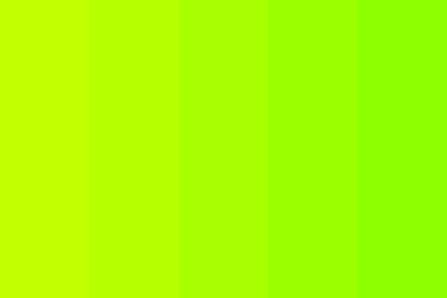 yellow green to light green Color Palette