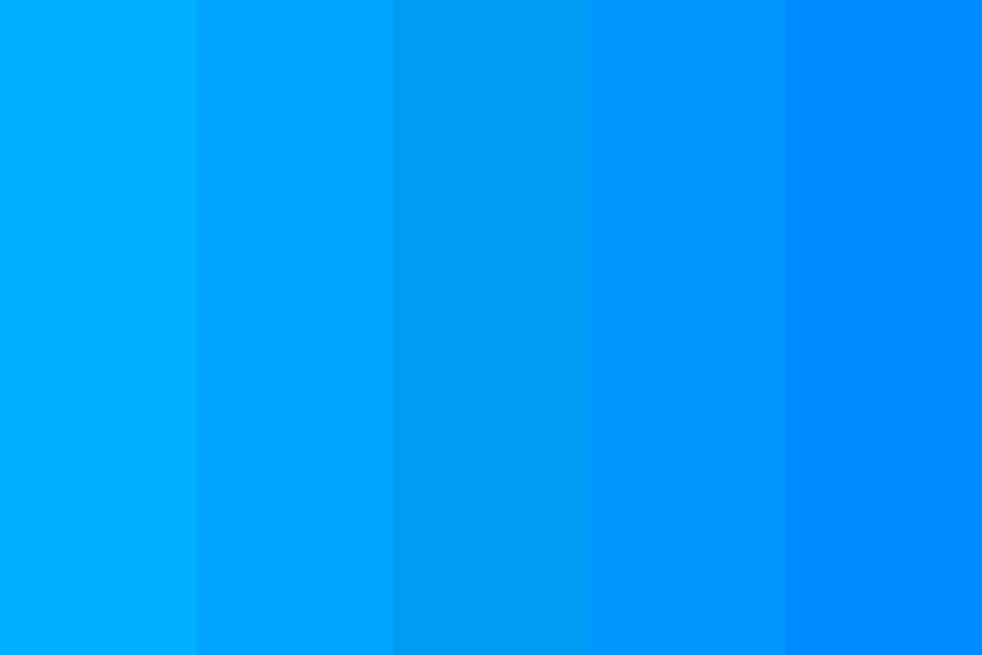 sky blue to blue Color Palette