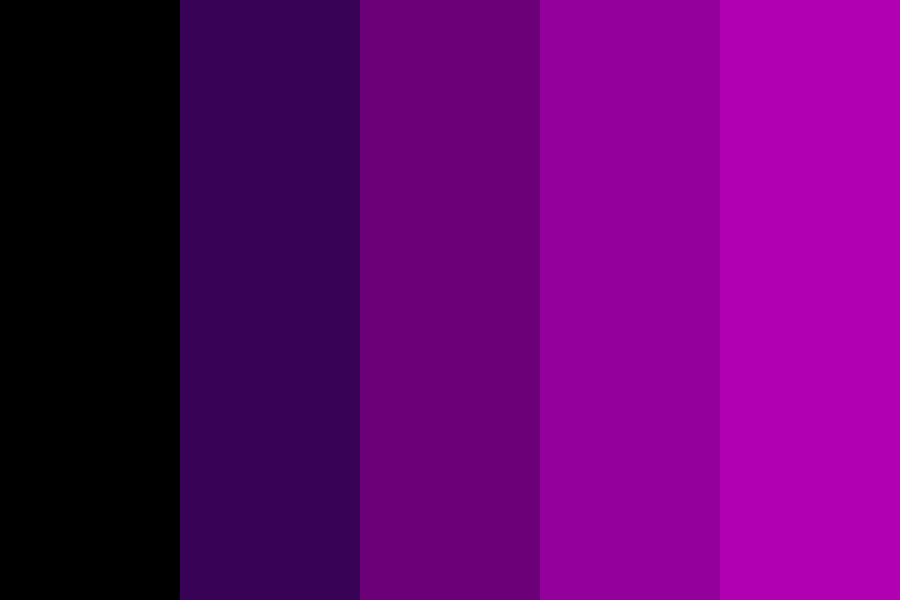 Black to Purple Color Palette