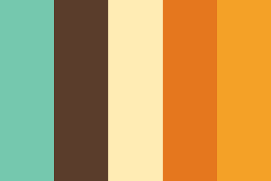 70s Retro Stripes color palette