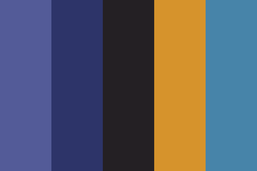 A blue color block Color Palette