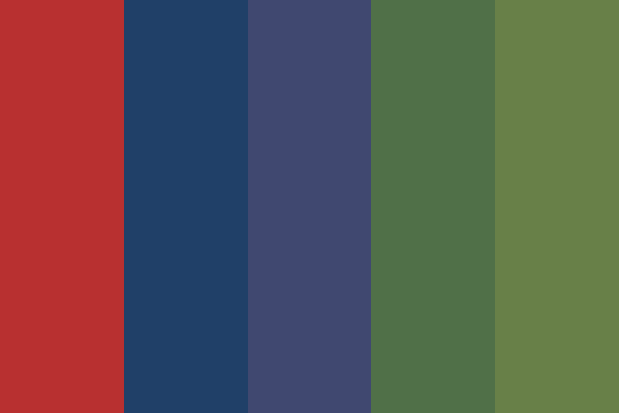 Warrior grasshopper color palette