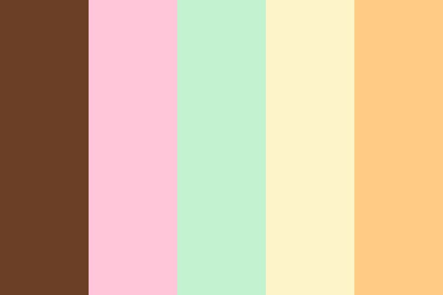 Ice cream color palette
