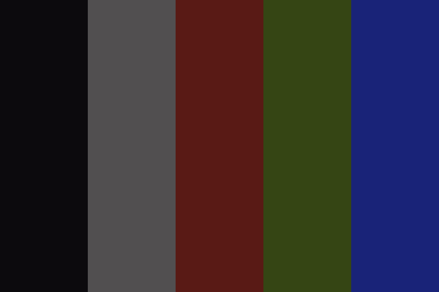 Winter Night Christmas Lights color palette