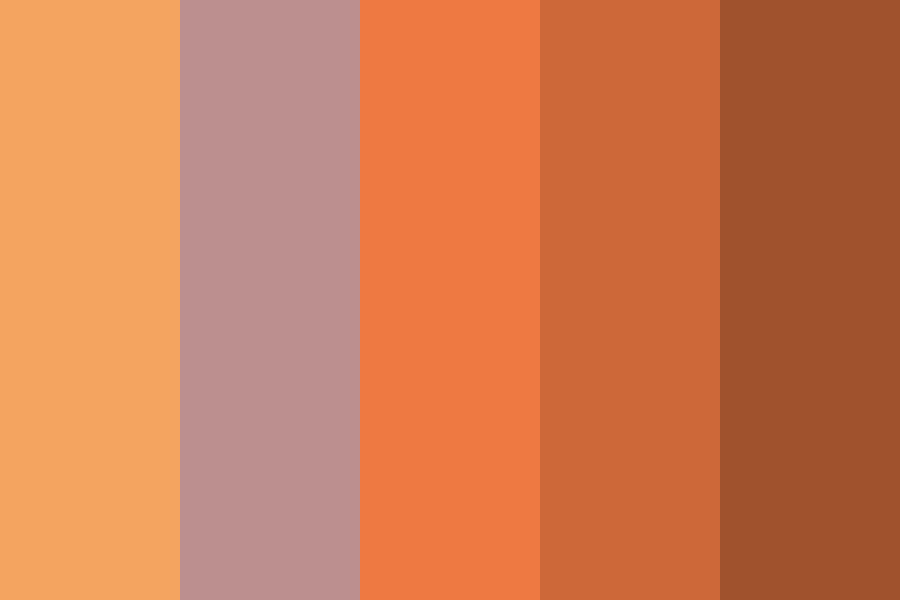 Blush Ginger color palette